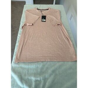 VRST Icon T-Shirt HTR Light Pink Heather Mens Large RN104141-- Breathable Nwt